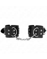 KINK - APPUI-POIGNETS DOUBLE BOUCLE NOIR AJUSTABLE 19-26 CM KINK - APPUI-POIGNETS DOUBLE BOUCLE NOIR AJUSTABLE 19-26 CM