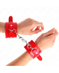 KINK - MANCHETTES BRILLANTES ROUGE AJUSTABLES 23-33 CM