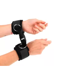 KINK - APPUI-POIGNET EN NÉOPRÈNE À ATTACHES ET BOUCLES NOIR RÉGLABLE 22-34 CM KINK - APPUI-POIGNET EN NÉOPRÈNE À ATTACHES ET BOUCLES NOIR RÉGLABLE 22-34 CM