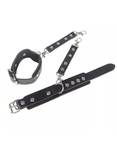 SUBBLIME - 953690 MENOTTES AVEC CEINTURE DE BONDAGE NOIRE TAILLE UNIQUE SUBBLIME - 953690 MENOTTES AVEC CEINTURE DE BONDAGE NOIRE TAILLE UNIQUE