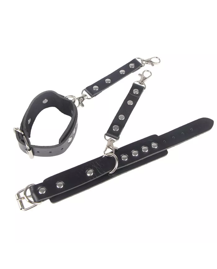 SUBBLIME - 953690 MENOTTES AVEC CEINTURE DE BONDAGE NOIRE TAILLE UNIQUE SUBBLIME - 953690 MENOTTES AVEC CEINTURE DE BONDAGE NOIRE TAILLE UNIQUE