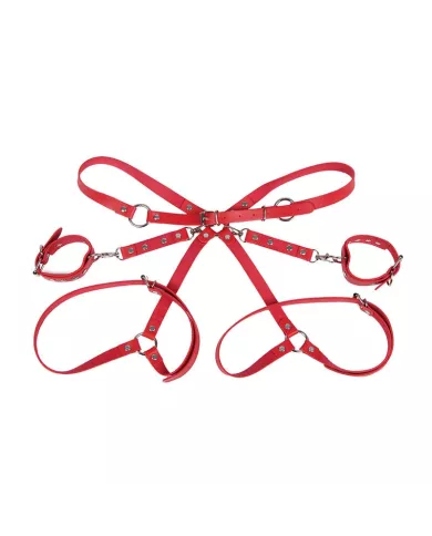SUBBLIME - 953706 MENOTTES AVEC CEINTURE DE BONDAGE ROUGE TAILLE UNIQUE SUBBLIME - 953706 MENOTTES AVEC CEINTURE DE BONDAGE ROUGE TAILLE UNIQUE