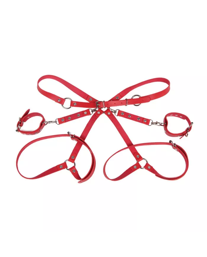 SUBBLIME - 953706 MENOTTES AVEC CEINTURE DE BONDAGE ROUGE TAILLE UNIQUE SUBBLIME - 953706 MENOTTES AVEC CEINTURE DE BONDAGE ROUGE TAILLE UNIQUE