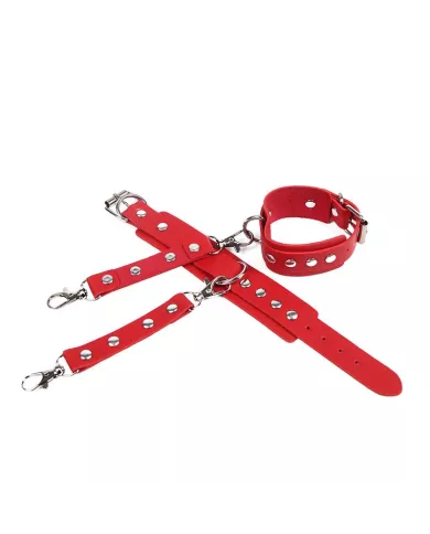 SUBBLIME - 953706 MENOTTES AVEC CEINTURE DE BONDAGE ROUGE TAILLE UNIQUE SUBBLIME - 953706 MENOTTES AVEC CEINTURE DE BONDAGE ROUGE TAILLE UNIQUE