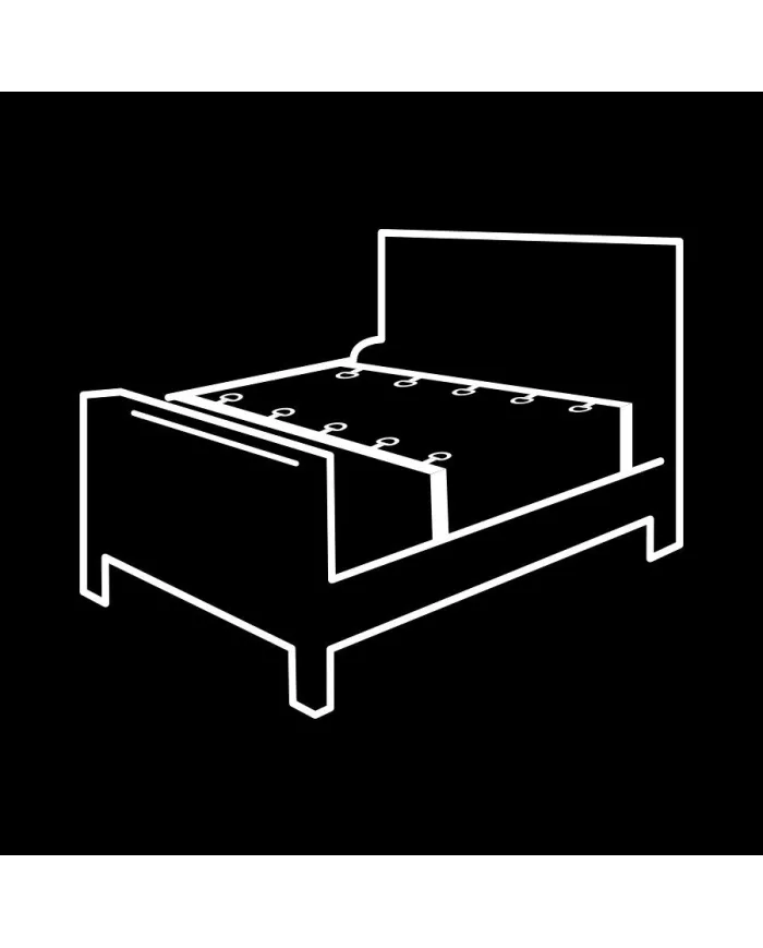 FETISH SUBMISSIVE - ENSEMBLE DE LIENS DE LIT DE LUXE AVEC DOUBLURE EN NOPRÈNE