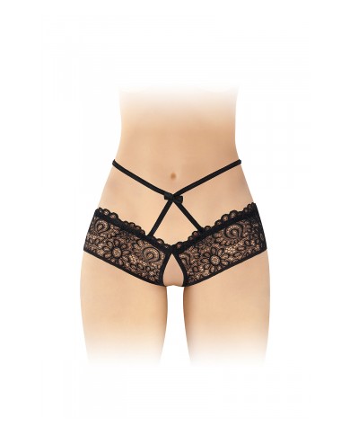 Culotte ouverte noire Celia - Fashion Secret