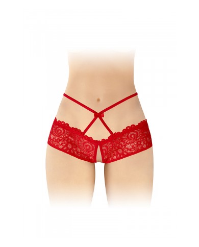 Culotte ouverte rouge Celia - Fashion Secret