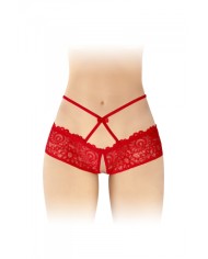 Culotte ouverte rouge Celia - Fashion Secret