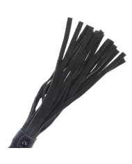 DARKNESS - FOUET DE BONDAGE NOIR AVEC MANCHE EN CUIR