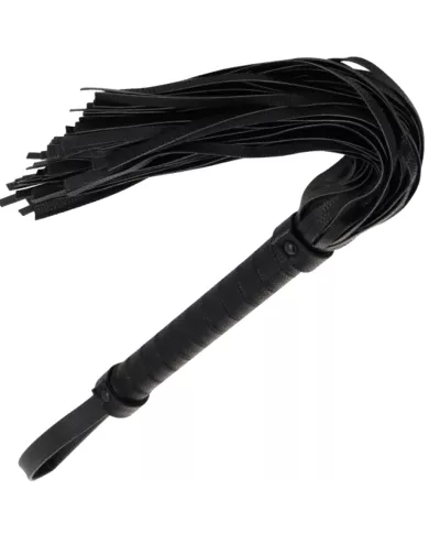 DARKNESS - FOUET DE BONDAGE NOIR 42CM CUIR