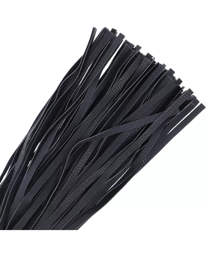 DARKNESS - FOUET DE BONDAGE NOIR 42CM CUIR DARKNESS - FOUET DE BONDAGE NOIR 42CM CUIR