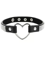 COQUETTE CHIC DESIRE - RAS DE COU EN CUIR VEGAN AVEC COEUR