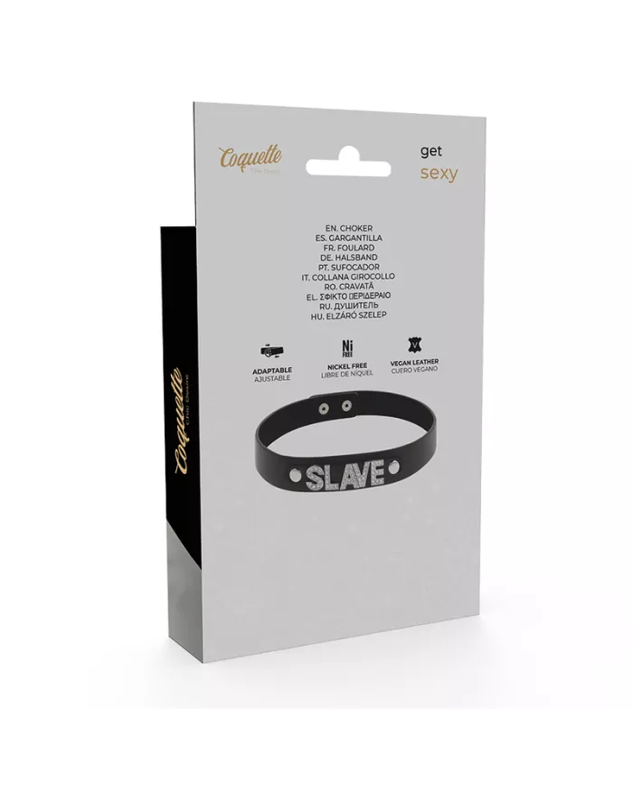 COQUETTE CHIC DESIRE - RAS DE COU EN CUIR VÉGAN ESCLAVE