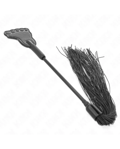 KINK - PAGAIE EN FORME DE PIED AVEC FOUET À GLAND 31 CM