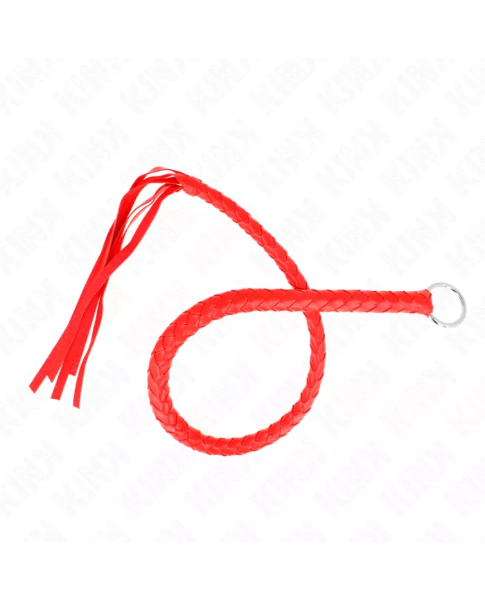KINK - FOUET SERPENT AVEC ANNEAU ROUGE 65 CM
