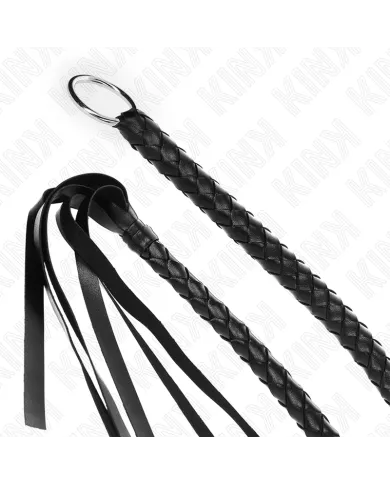 KINK - FOUET SERPENT AVEC ANNEAU À MAIN NOIR 65 CM