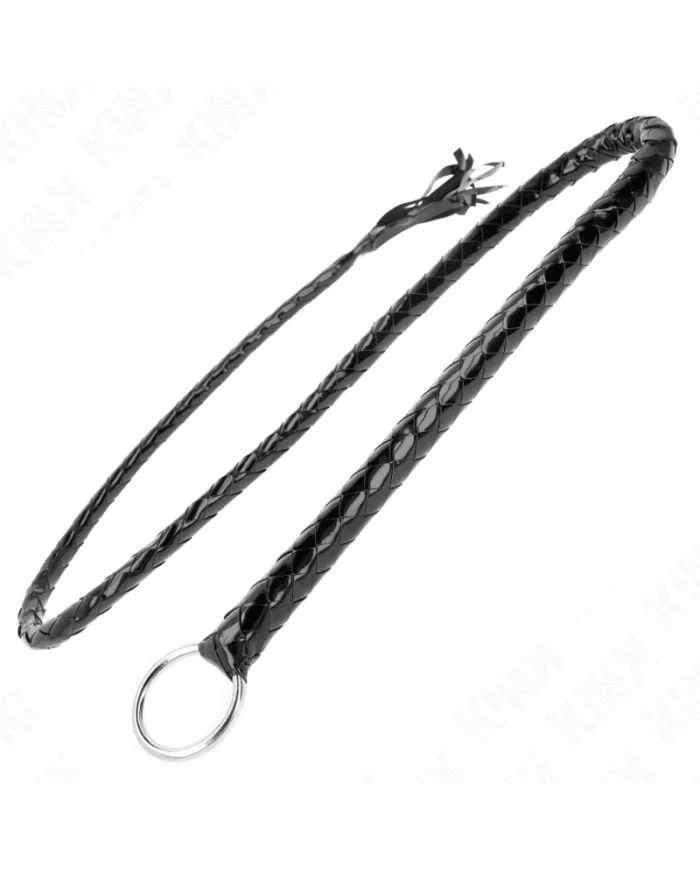 KINK - FOUET LONG EN PVC BRILLANT 138 CM