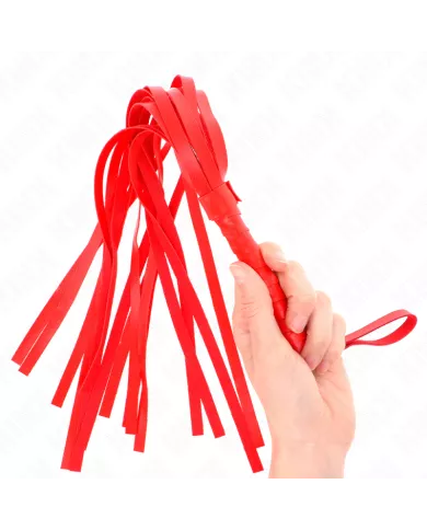 KINK - FOUET SIMPLE ROUGE 45 CM KINK - FOUET SIMPLE ROUGE 45 CM