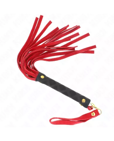 KINK - MINI FOUET DAIM ROUGE 30 CM KINK - MINI FOUET DAIM ROUGE 30 CM