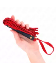 KINK - MINI FOUET DAIM ROUGE 30 CM