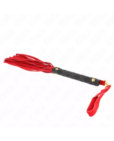 KINK - MINI FOUET DAIM ROUGE 30 CM KINK - MINI FOUET DAIM ROUGE 30 CM