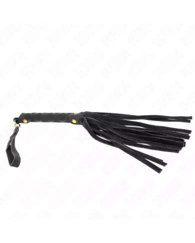 KINK - MINI FOUET DAIM NOIR 30 CM KINK - MINI FOUET DAIM NOIR 30 CM