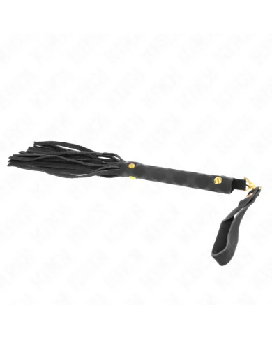 KINK - MINI FOUET DAIM NOIR 30 CM KINK - MINI FOUET DAIM NOIR 30 CM