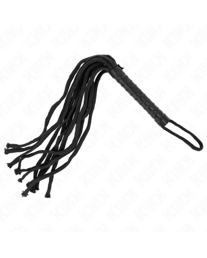 KINK - FOUET CORDE NOIRE 56 CM
