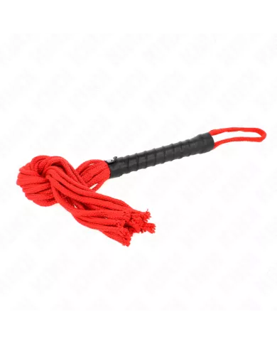KINK - FOUET CORDE ROJO 56 CM KINK - FOUET CORDE ROJO 56 CM