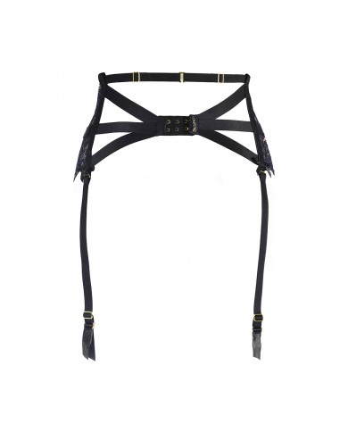 Porte-jarretelles dentelle Noir V-10362 - Axami