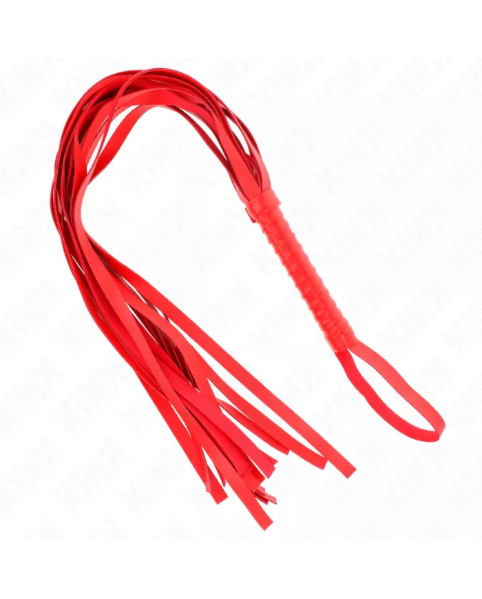 KINK - FOUET ROUGE MANCHE COURT LONG QUEUE 70 CM