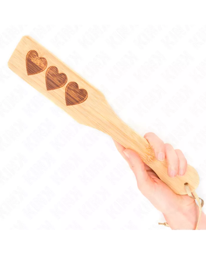 KINK - PALETTE EN BAMBOU DESIGN COEUR 32 X 5,5 CM
