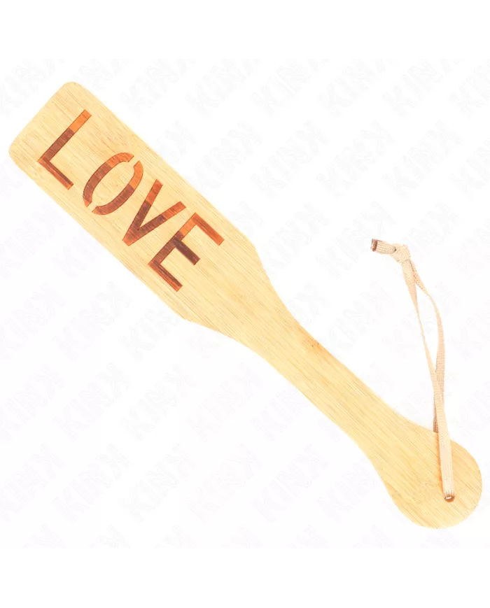 KINK - PALETTE EN BAMBOU MOT AMOUR 32 X 5,5 CM