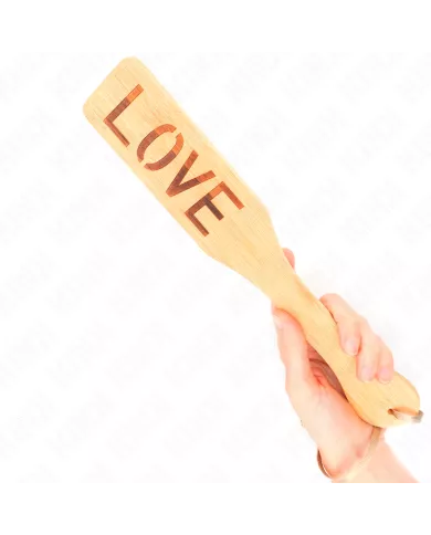 KINK - PALETTE EN BAMBOU MOT AMOUR 32 X 5,5 CM KINK - PALETTE EN BAMBOU MOT AMOUR 32 X 5,5 CM