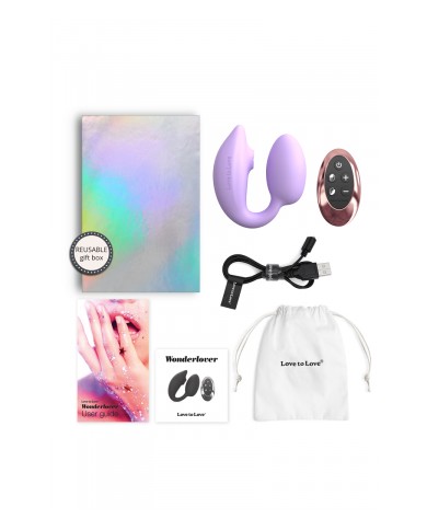 Double stimulateur Wonderlover mauve - Love to Love