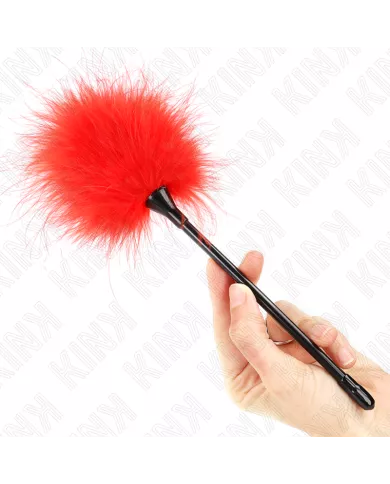 KINK - PLUMES TICKLE ROUGES UTILISÉES POUR LE KIT BONDAGE 27 CM KINK - PLUMES TICKLE ROUGES UTILISÉES POUR LE KIT BONDAGE 27 CM