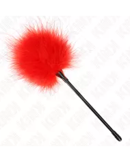KINK - PLUMES TICKLE ROUGES UTILISÉES POUR LE KIT BONDAGE 27 CM