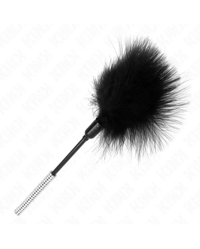KINK - PLUMES CHACOUILLES AVEC MANCHE STRASS 27 CM