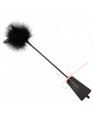 KINK - PLUMES CHACOUILLÉES AVEC NOEUD DE RUBAN ROSE 49 CM