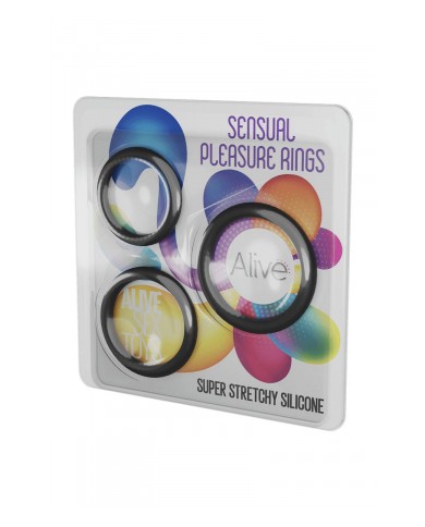 Kit 3 cockrings Sensual Pleasure Rings - Alive