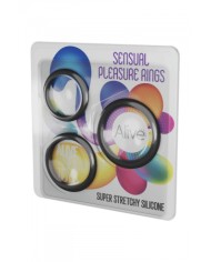 Kit 3 cockrings Sensual Pleasure Rings - Alive