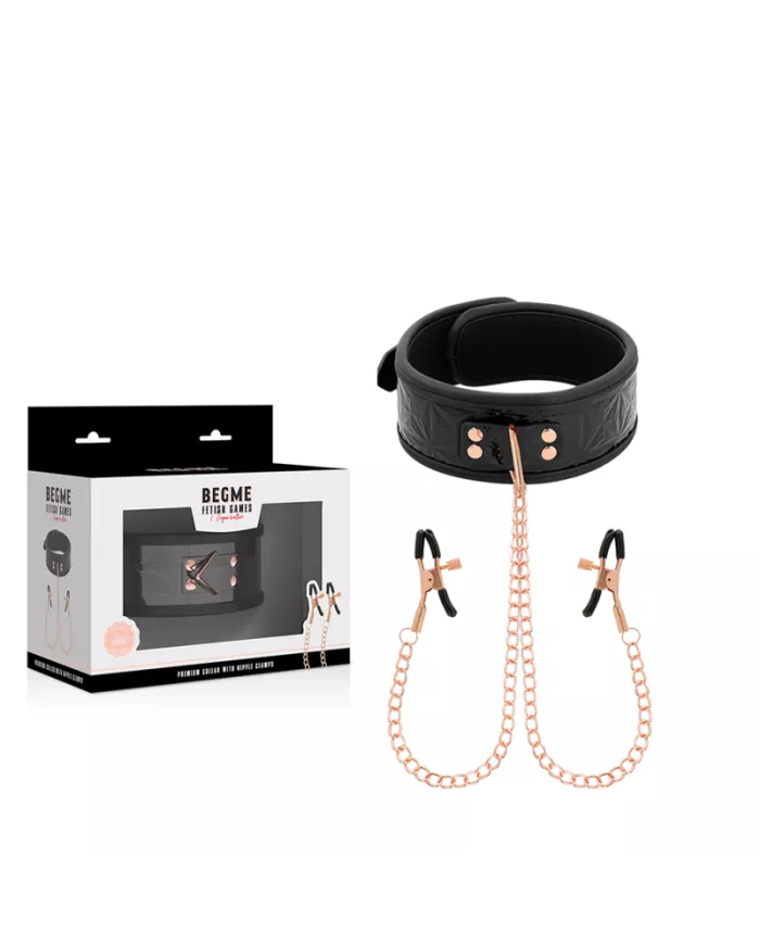 BEGME - BLACK EDITION COLLIER BEGME BLACK EDITION AVEC PINCES À MÉTONS BEGME - BLACK EDITION COLLIER BEGME BLACK EDITION AVEC PINCES À MÉTONS