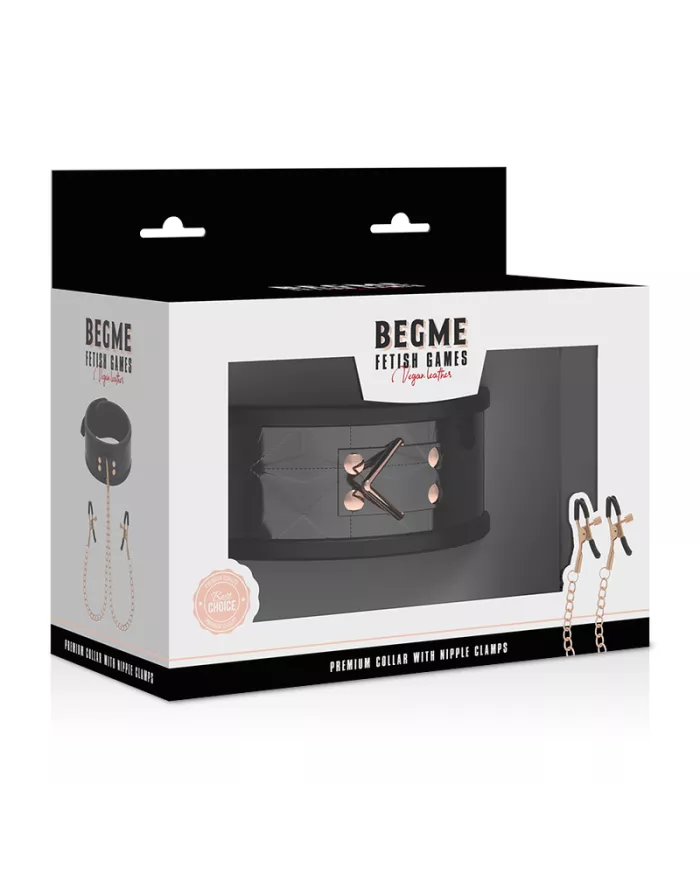 BEGME - BLACK EDITION COLLIER BEGME BLACK EDITION AVEC PINCES À MÉTONS BEGME - BLACK EDITION COLLIER BEGME BLACK EDITION AVEC PINCES À MÉTONS