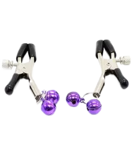 OHMAMA FETISH - Pinces à tétons AVEC CLOCHE LILAS OHMAMA FETISH - Pinces à tétons AVEC CLOCHE LILAS