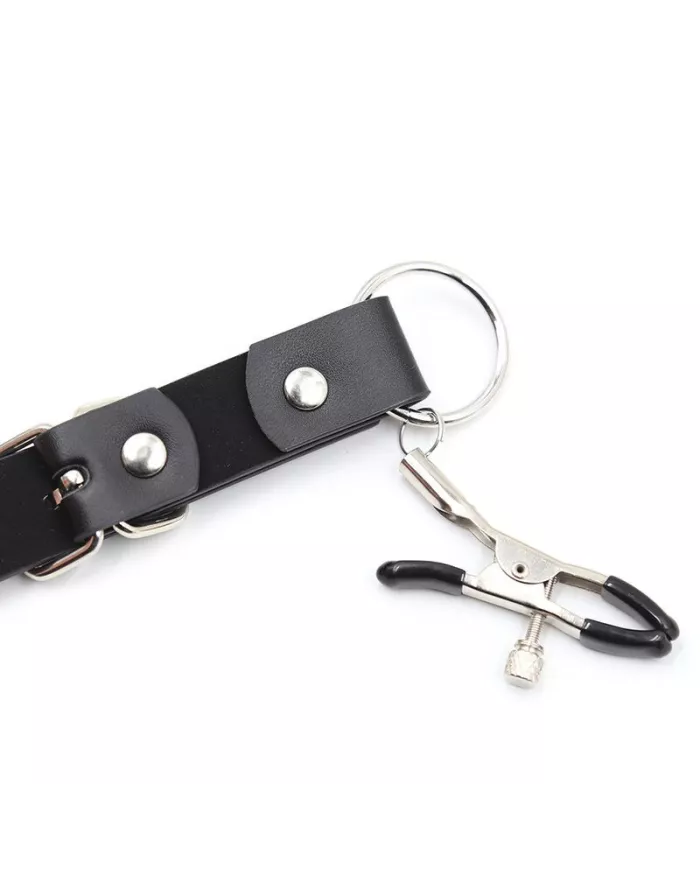 OHMAMA FETISH - PINCES CLITORIS AVEC SANGLES DE JAMBES OHMAMA FETISH - PINCES CLITORIS AVEC SANGLES DE JAMBES