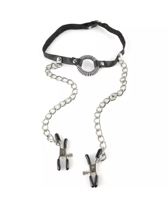 FETISH FANTASY SERIES - GAG AVEC PINCES  NIPPLE