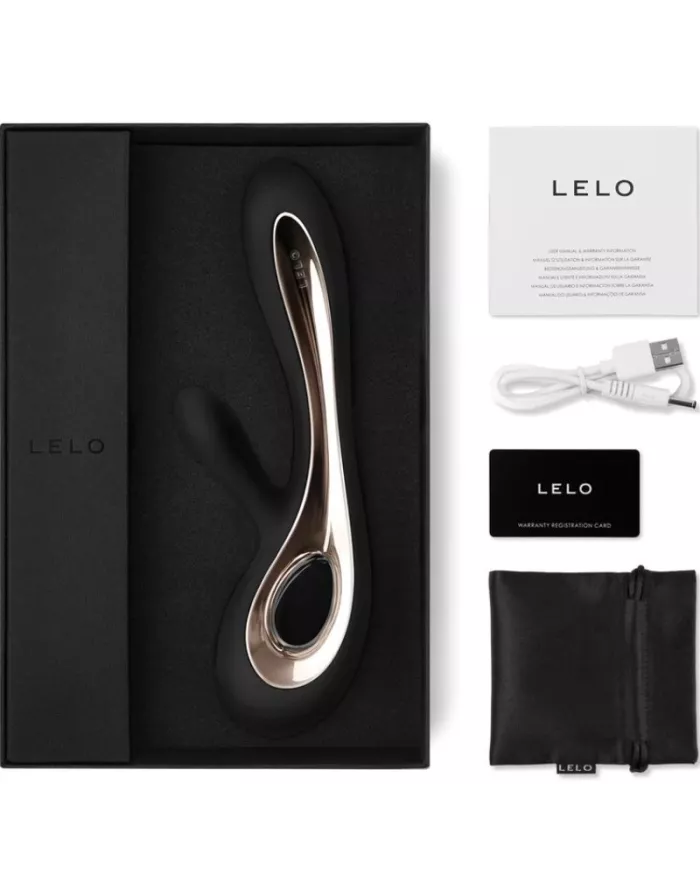 LELO - VIBRATEUR SORAYA 2 LAPIN NOIR LELO - VIBRATEUR SORAYA 2 LAPIN NOIR