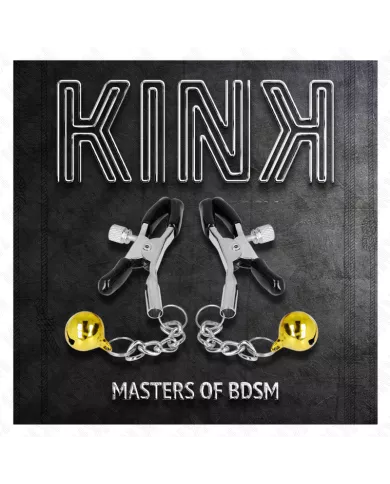 KINK - PINCES À METON PENDENTIF JINGLE BELL OR 6 CM