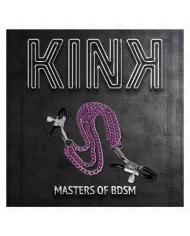 KINK - PINCES À METELIER AVEC 3 CHAÎNES VIOLET 20/23/28 CM