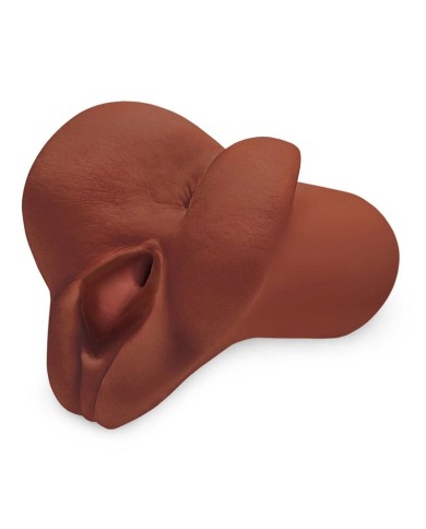 PDX PLUS - MASTURBATEUR DOUBLE MARRON CHOISISSEZ VOTRE PLAISIR